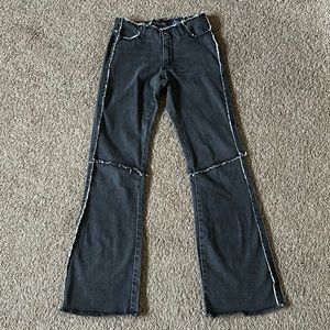 y2k inverted stitch low rise jeans